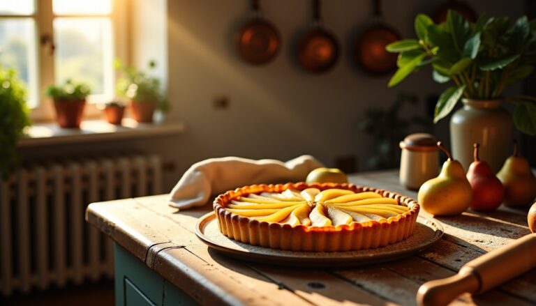 Tarte aux poires comme chez grand-mère : recette simple et pleine de tradition