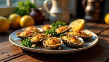 Huîtres gratinées au four : une recette simple et express pour régaler vos papilles
